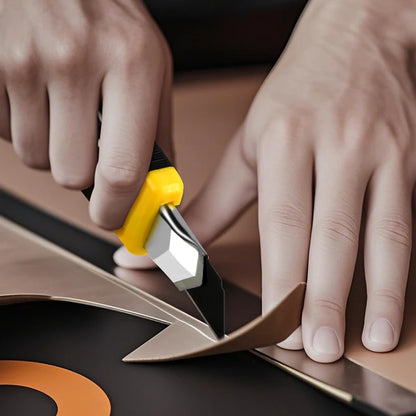 Large Art Knife Stainless Steel Paper Cutter Multi Purpose Plastic Handle Durable Stationery Supplies for Craft Wallpaper