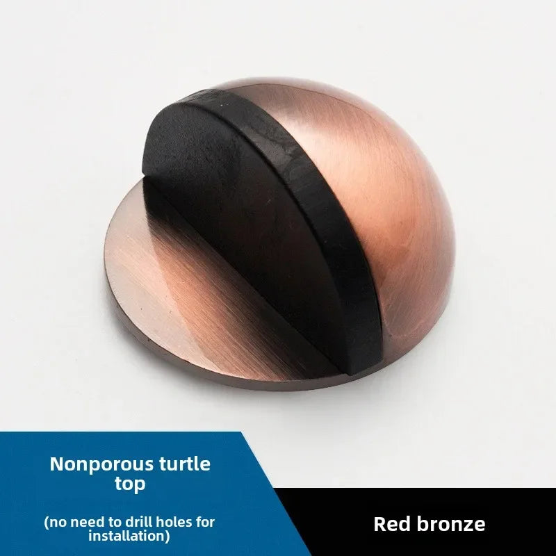No Drill Door Stopper - Anti-Collision Rubber Guard for Bathroom & Glass Doors, Turtle Shape Non-Slip Household Protector - 1