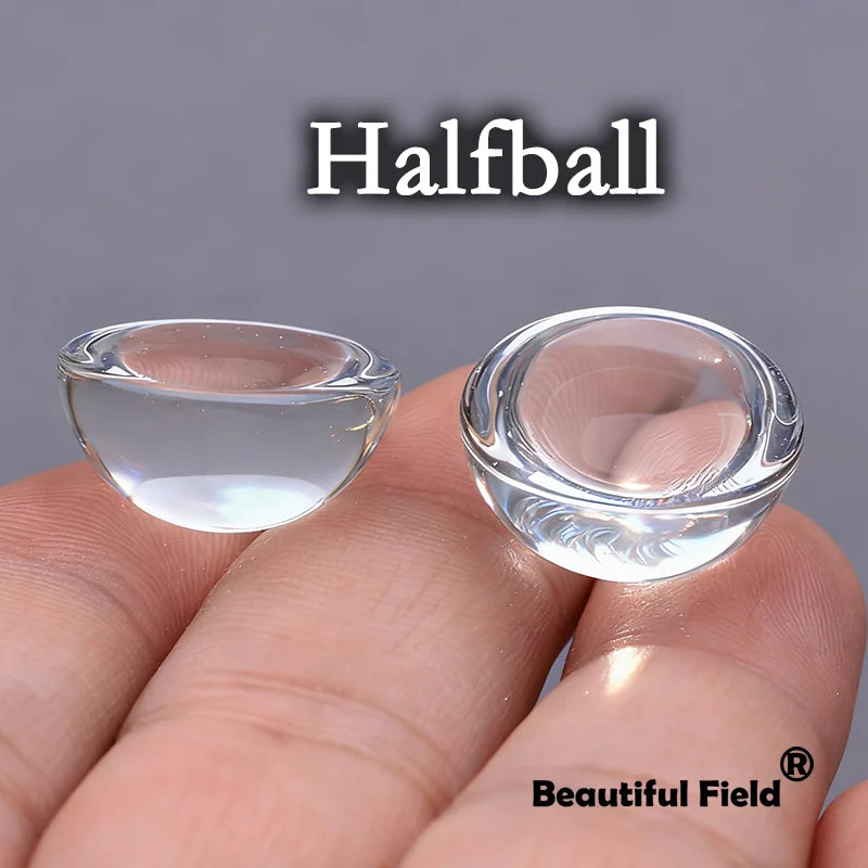 8-25mm Clear Glass Cabochons Blank Round Set DIY Jewelry Accessories Settings Stones Transparent Halfball Hemisphere