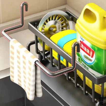 Faucet Hanging Rack – Integrated Draining & Storage, Kitchen Space-Saving Tool