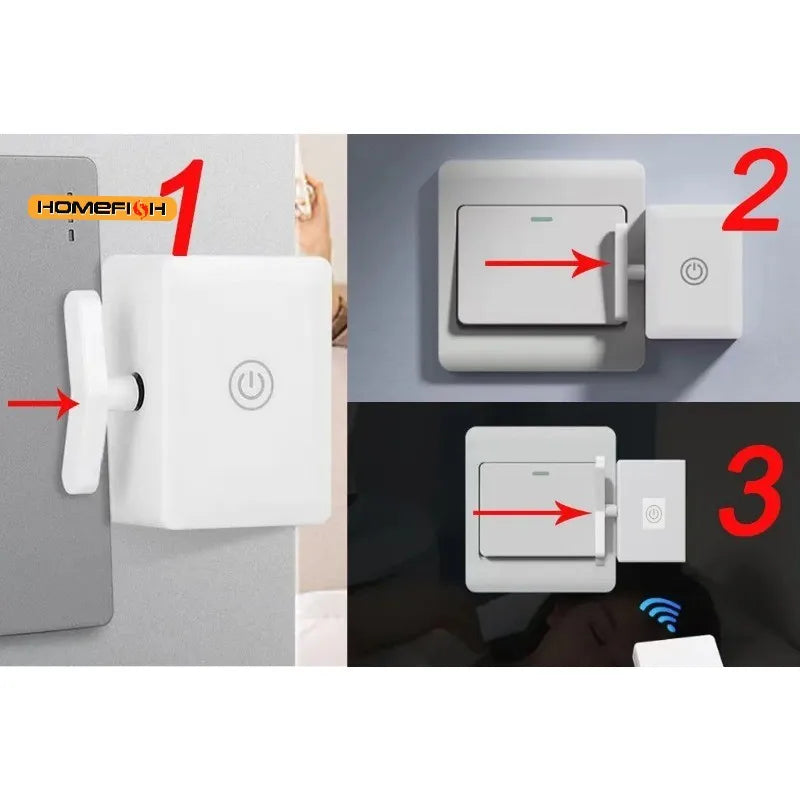 Wireless Control Light Switch Off Tool Automatic Button Pusher Intelligent USB Rechargeable Lazy Remote Control Switch