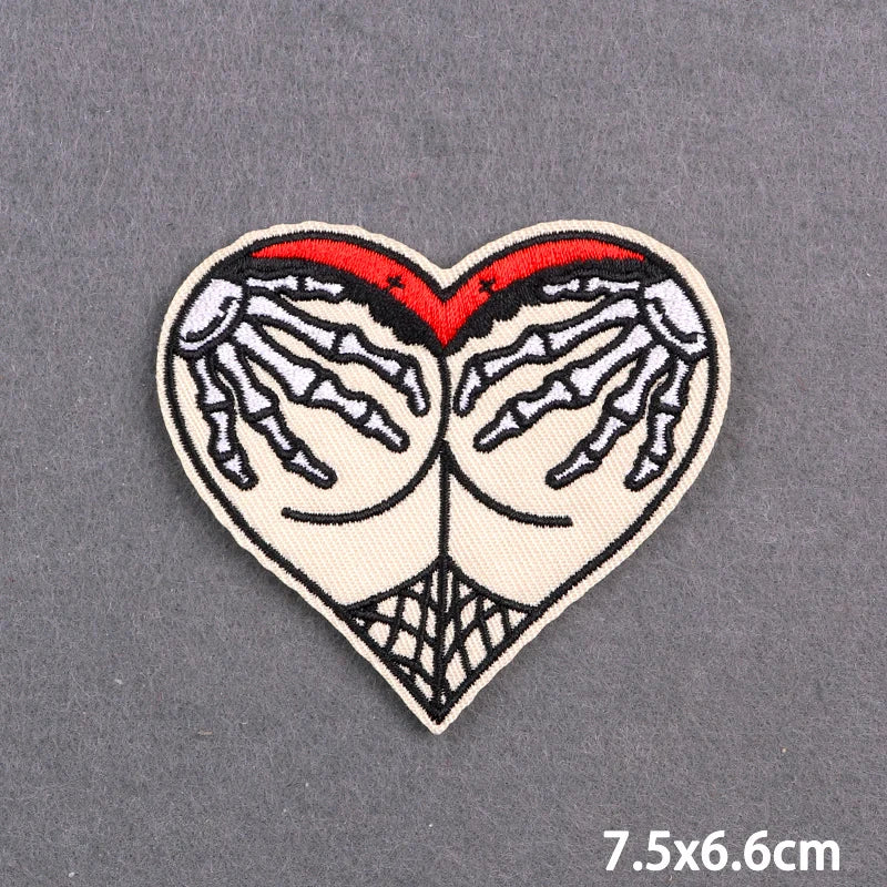 Warning Letters Embroidery Patches For Jeans Good Vibes Iron On Patch Thermoadhesive Patches For Clothes Applique Stickes Log