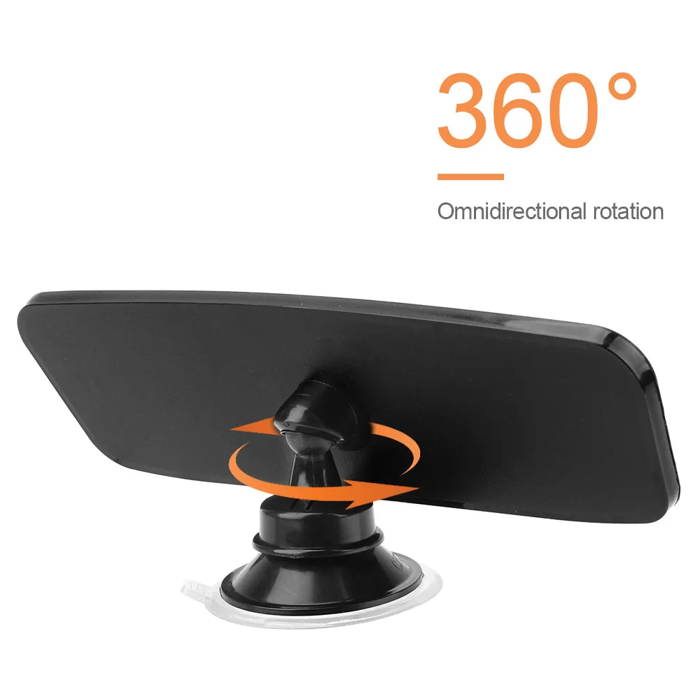 Interior Rear View Mirror 360° Rotates Car Rear Mirror Wide-angle Rearview Mirror Adjustable Suction Cup Car-styling Universa