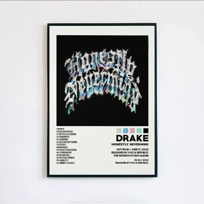 Poster Prints New Drake Views Take Care Her Loss Dogs Music Album Cover Canvas Painting Wall Art Picture Living Room Home Dec