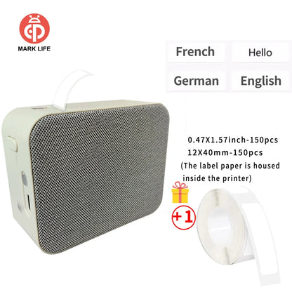 Marklife P15 Thermal Label Printer Similar as D11 D110 D101 Labeling Machine Wireless Bluetooth Label Maker With Label Sticke
