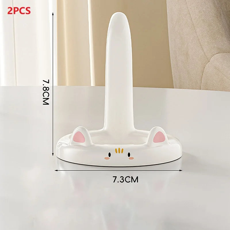 Cute And Sweet Cartoon Cat Mobile Phone Holder, Creative Desktop Mini Mobile Phone Holder, Can Be Used As A Decorative Orname