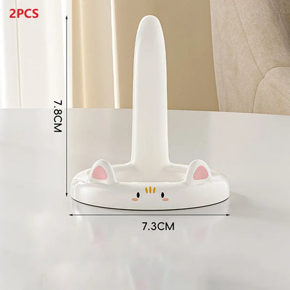 Cute And Sweet Cartoon Cat Mobile Phone Holder, Creative Desktop Mini Mobile Phone Holder, Can Be Used As A Decorative Orname