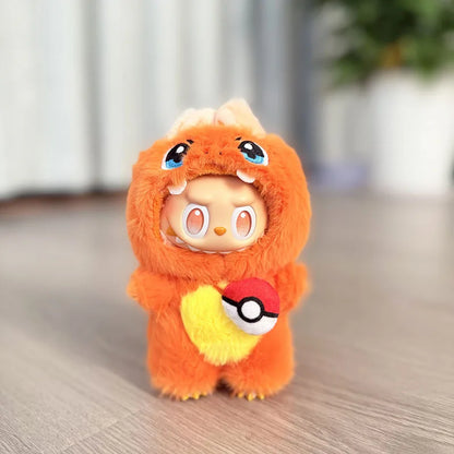 4 Styles for Labubu Clothes Pokemon Pikachu Set Role-playing Costume, Animated Characters, Labubu Accessories (No Dolls) - No