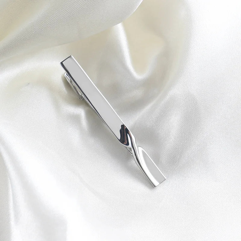 1pc Men's Business Tie Clip - Stylish and Durable Tie Bar for RegularTies -Perfect for Weddings and Business Meetings - Silve