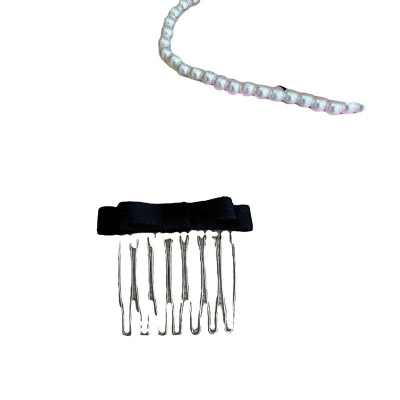 Black Bow Hair Combs Blank Base Gold Hair Claws Hairpins for Jewelry Making DIY Wedding Hair Components Styling Accessories P