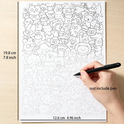 55 Randomly Different Interesting Patterns Including Exquisite Graffiti Patterns for Copying and Coloring Suitable for Art Gi