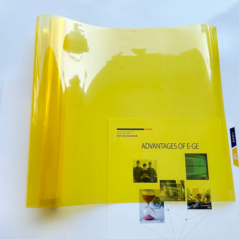 Yellow Auto Car Light Headlight Taillight Tint Vinyl Film Sticker Easy Stick Motorcycle Waterproof Film Diy Whole Car Decorat
