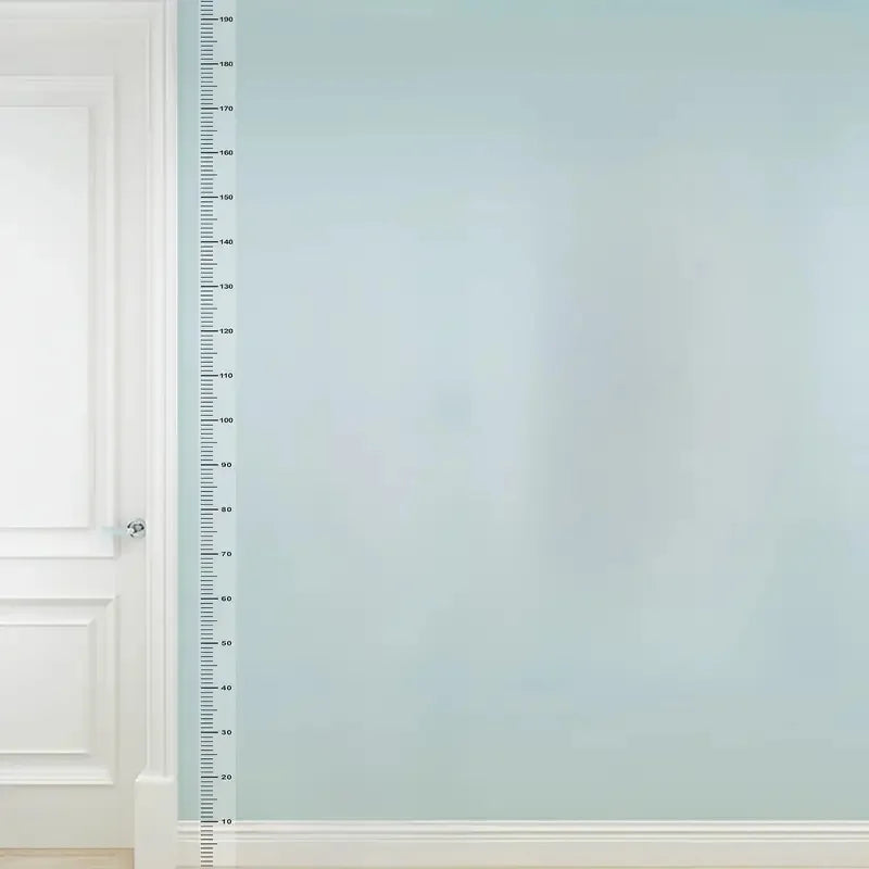 2m Wall Height Measurement Card - Easy-to-Read Durable PC Material Writeable & Removable Ideal for Room Decor Wall Decoration