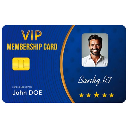Custom 1 PCS Fan Club Membership Card PVC Plastic VIP Loyalty Card for Influencers Supporters Commemorative Worldwide Shippin