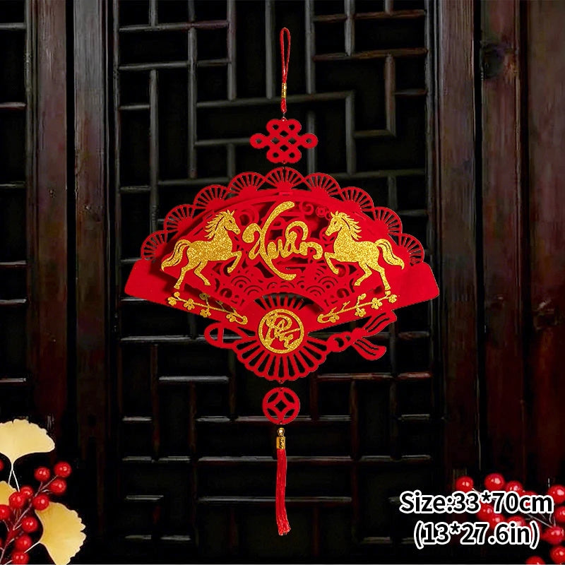Vietnamese Spring Festival Decorations Paper Flowers Hanging Ornament 2026 New Year Home Decoraitons Room Wall Decor - S10