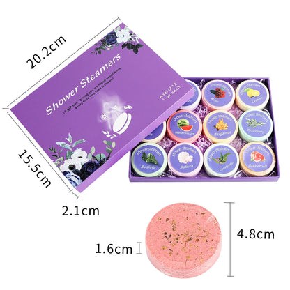 Shower Steamers Aromatherapy - Birthday Gifts for Women, 12 Pack Shower Bombs with Essential Oils. Gifts for Her, Self Care S