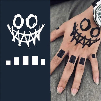 Clown Tattoo Template DIY Body Painting Template, Party, Family Tattoos and Role Playing, Festival Costume and Party Decorati