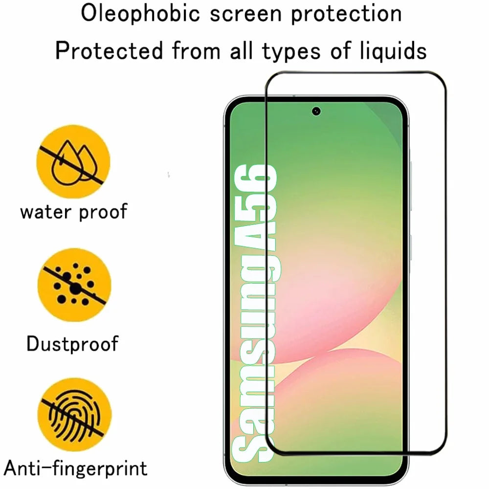 2/4PCS Cristal Templado For Samsung Galaxy A56 A55 A54 A53 Tempered Glass For Samsung A18 A17 A27 A37 A57 A36 A26 A16 Screen 