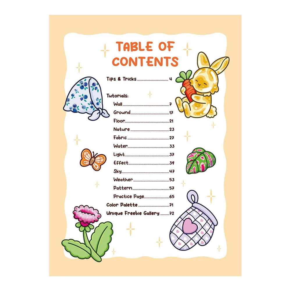 How to draw easy patterns，guide detailed steps for students to draw cartoon patterns，coloring book，notes
