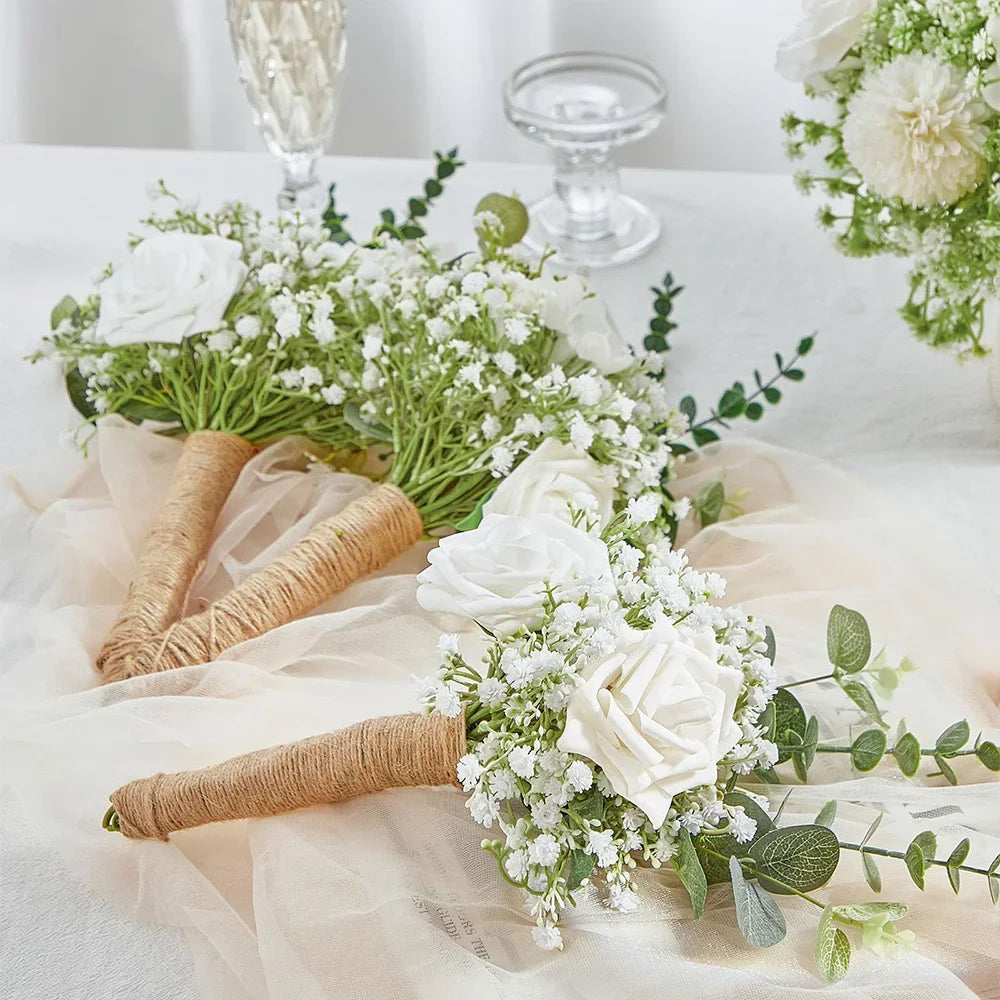 10/15pcs Artificial Flowers Baby Breath Flower Fake Gypsophila for Wedding Party Home Decoration Floral Bouquets DIY Accessor