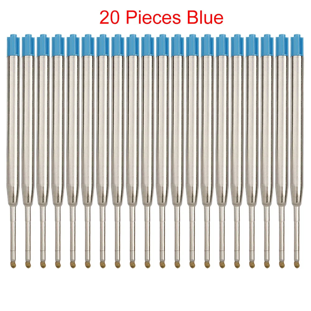 98mm1.0mm Ballpoint Pen Refills For Parker Pens Medium Point Blue Red Black Ink Rods For Writing Office Stationery - 20 Piece