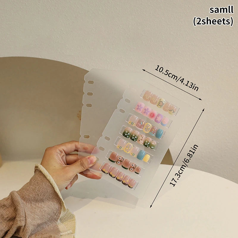 Nail Art Piece Storage Book Large Capacity Exhibition Photo Album Card Clip Display Board DIY Simple Album Storage Book - A1