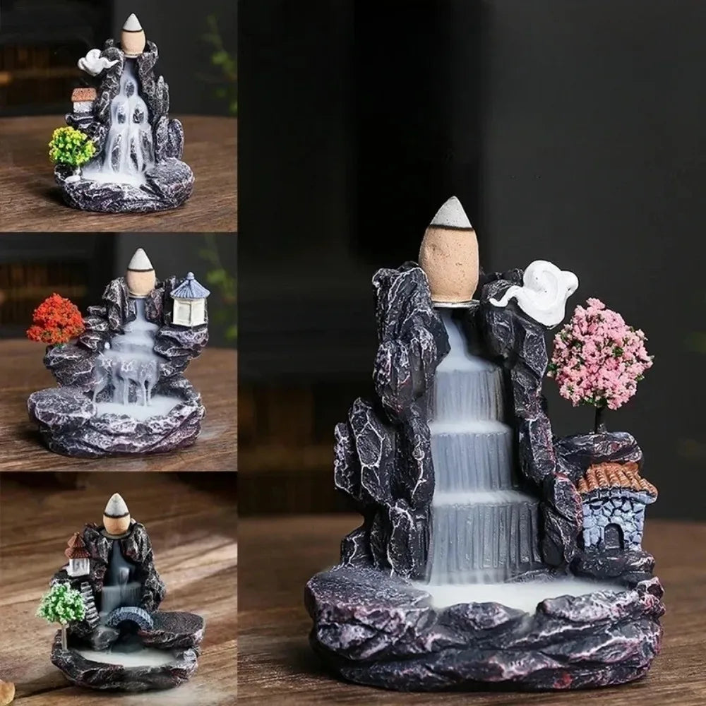 Recirculating aromatherapy container, droplet-shaped aromatherapy burner, home decoration, herbal therapy decoration item
