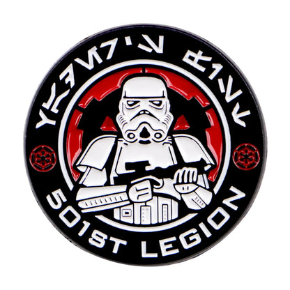 Vintage Enamel Pins Cool Robot Badge Sci-Fi Movie Lapel Pin for Jeans Cute Cartoon Pin for Backpacks Collectible Gift for Fan