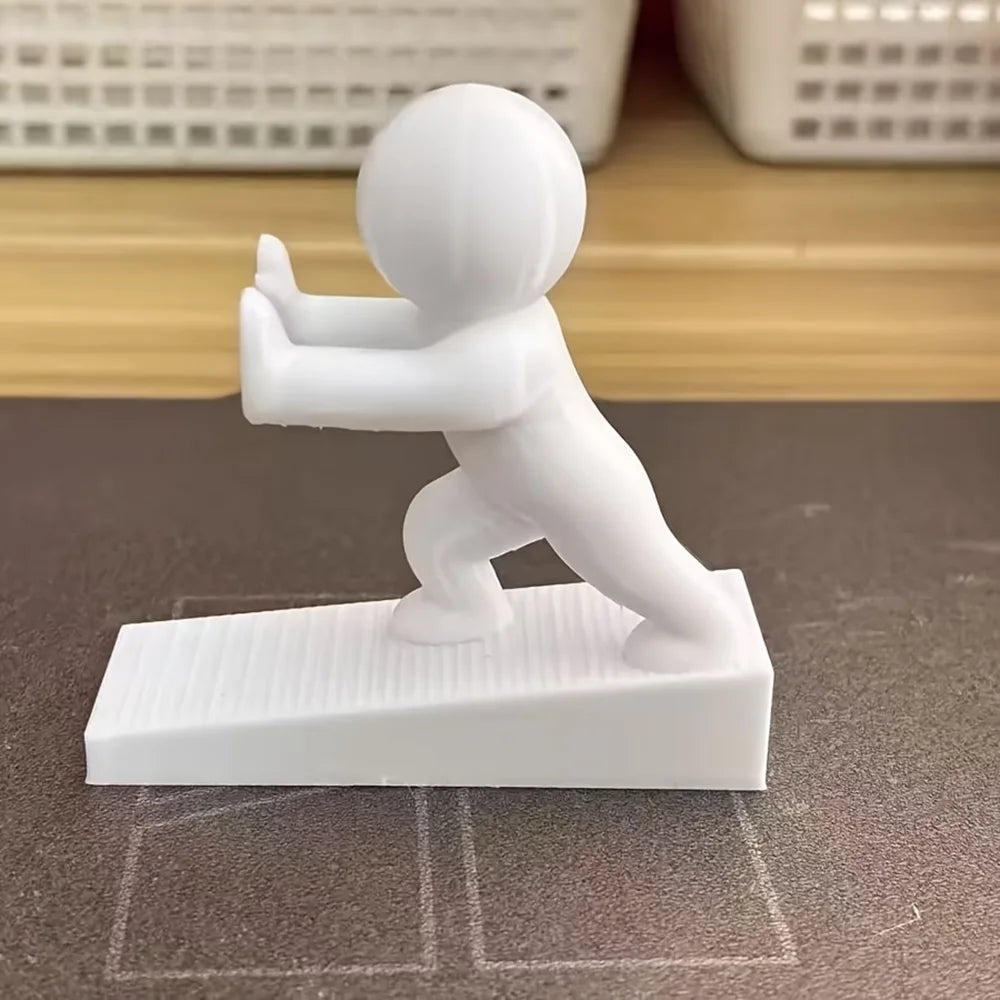 1/3 Pcs Cute decorative door stopper, flexible and movable door stopper, anti slip base to protect walls,home decoration - A