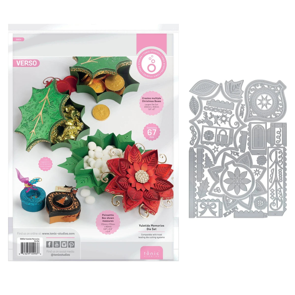 Halloween Gift Box Metal Cutting Dies Christmas North Pole Pals Die Cut Craft DIY Embossing Scrapbooking Supplies Template Mo
