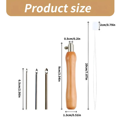 Needle Felting Tools Punch Needles Tool Embroidery Knitting Supplies Wool Felt Cross Beginners