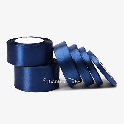 Satin Ribbon 25yards 6mm - 50mm Sash Gift Wrap Bow Handmade DIY Craft Halloween Christmas Wedding Birthday Party Decoration -