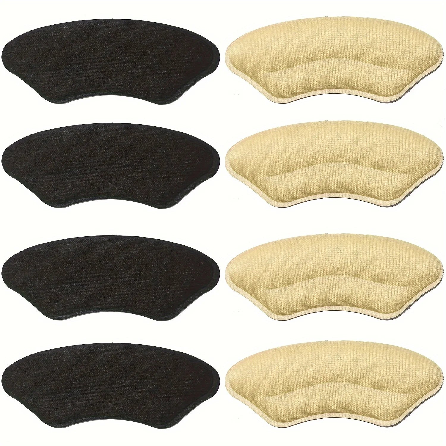 8-Pack Heel Pads for Too Big Shoes Self-Adhesive Heel Protectors Heel Inserts Improve Shoe Fit And Comfort Prevent Heel Slipp