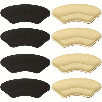 8-Pack Heel Pads for Too Big Shoes Self-Adhesive Heel Protectors Heel Inserts Improve Shoe Fit And Comfort Prevent Heel Slipp