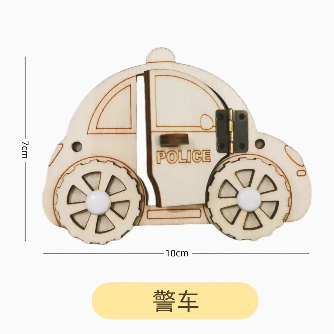 DIY Montessori Busy Board Accessories Bee Flower Gear Gate Educational Toys LED Lamp Drum Learning Wooden Game Busy Board Toy