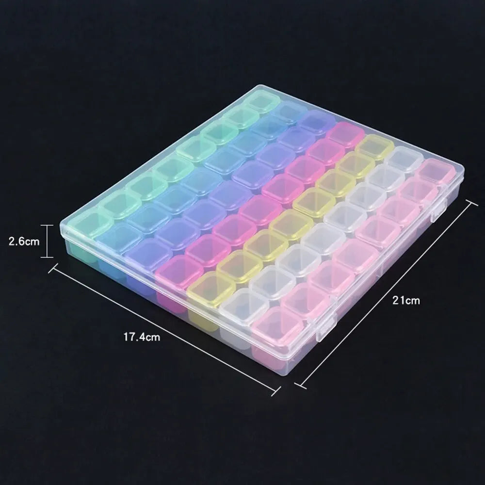 5D DIY Diamond Painting Tools Accessories Storage Box Container Diamond Embroidery Accessories Drill Box Mosaic Container Cas