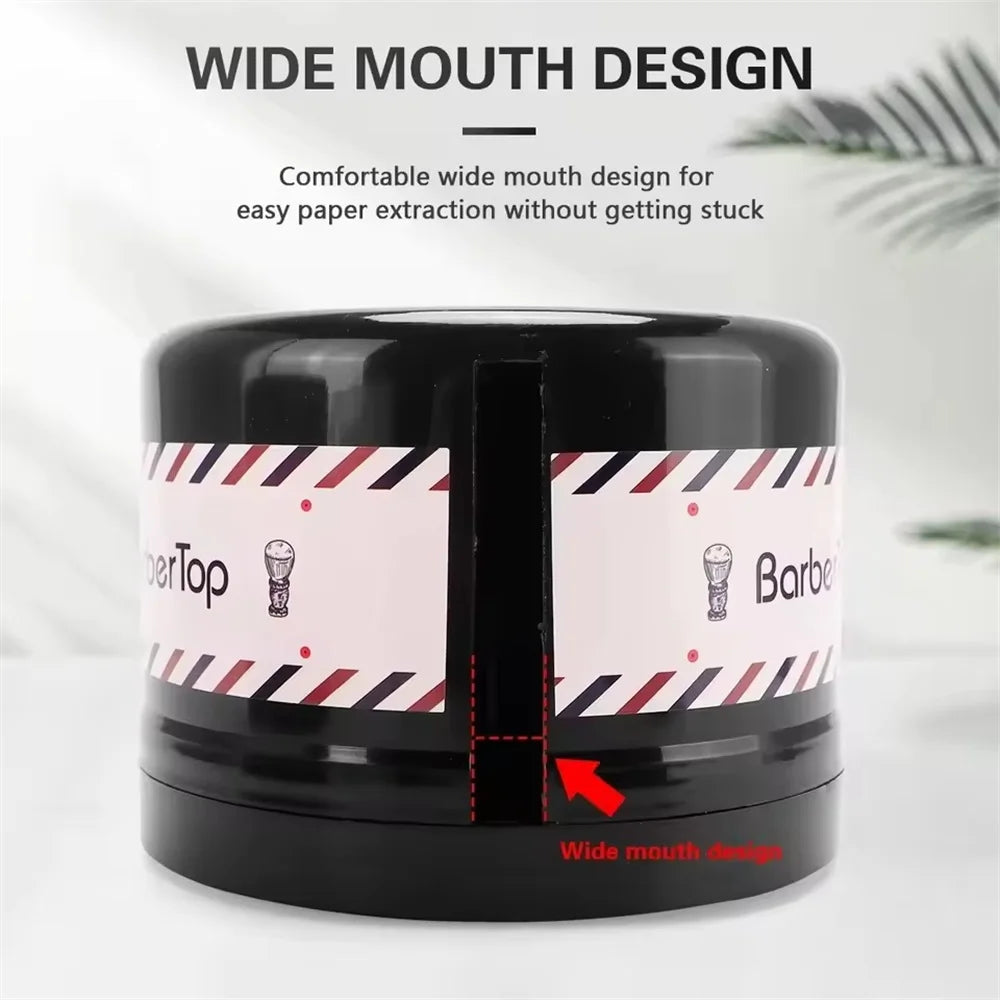 Professional Hair Neck Strip Paper Case Barber Neck Paper Roll Holder Disposable Tissue Collar Tape Box Hairdressing Accessor