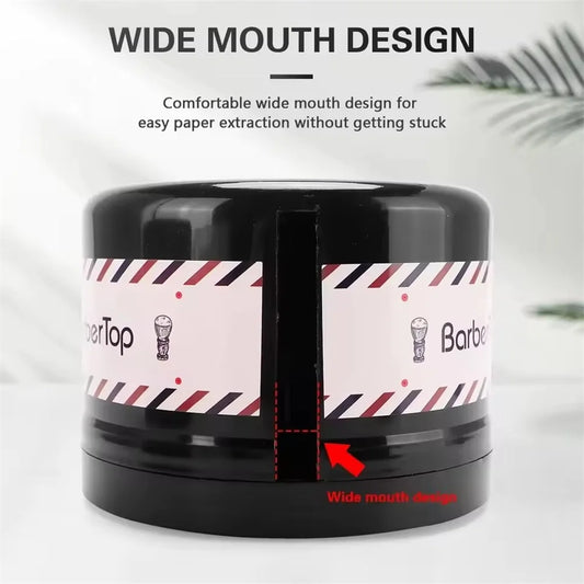Professional Hair Neck Strip Paper Case Barber Neck Paper Roll Holder Disposable Tissue Collar Tape Box Hairdressing Accessor