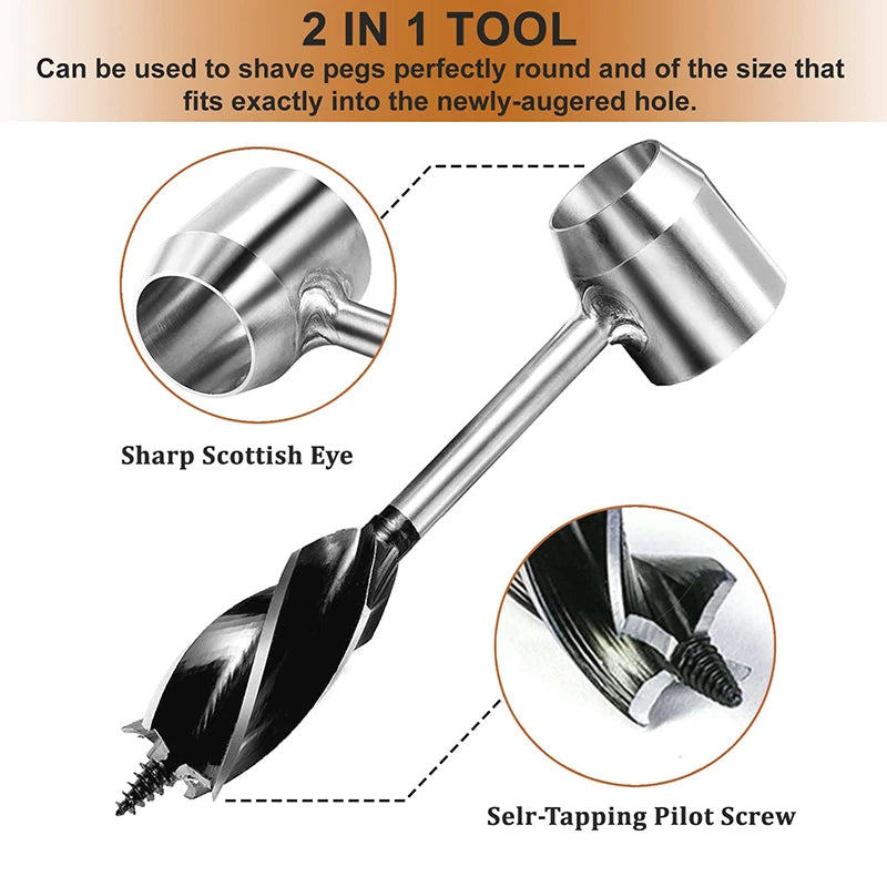 Bushcraft Auger Wrench Outdoor Survival Hand Drill Survival Gear Tool Outdoor Sports Jungle Crafts Camping Bushcraft Accessor