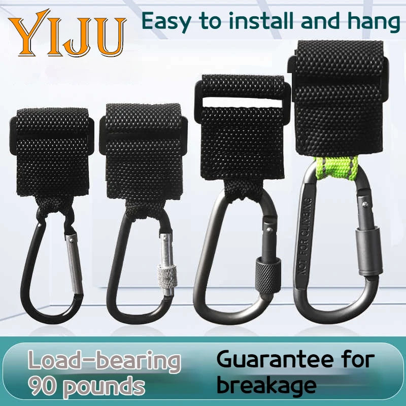2PCS Heavy Duty Aluminium Alloy Hooks, Multi-functional Solid & Thick for Motorcycle, E-Bike, Scooter & Outdoor Use