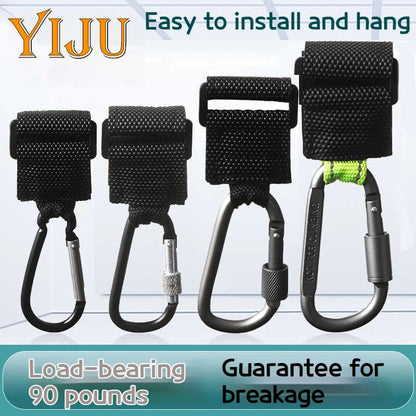 2PCS Heavy Duty Aluminium Alloy Hooks, Multi-functional Solid & Thick for Motorcycle, E-Bike, Scooter & Outdoor Use