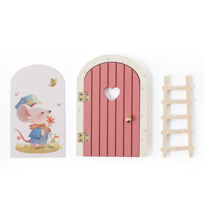 Baby Wooden Room Miniature Dollhouse Mini Home Fairy Elf Door Wall Decoration Craft Ornaments Commemorative Tooth Box Gift - 