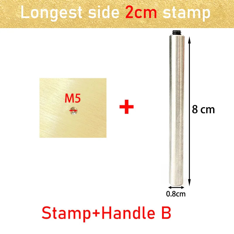 Leather Stamp LOGO Customisation Brass Mould Hand Punching Leather Stamps Brand Working Carving Stamping Punches Tools Craft 