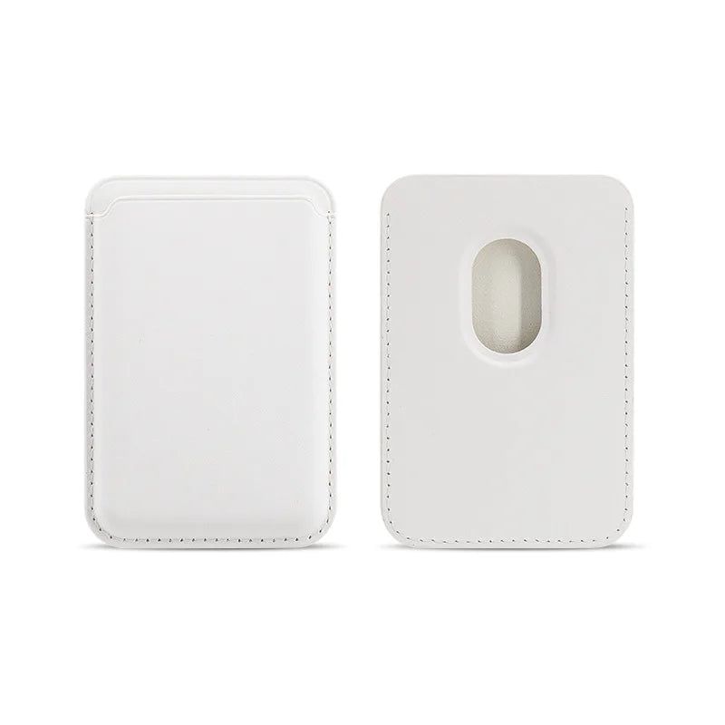 Magnetic Card Holder Leather PU Card Sleeve ID Card Holder Mobile Phone Back Sticker Bag For Magsafe iPhone 17 Card Holder Co