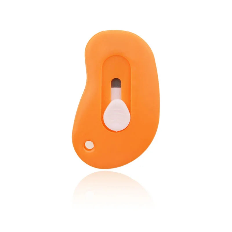 Craft Knife Refillable Paper Cutter Utility Knife Cute (Kawaii) Box Cutter For Wrapping Office Student - orange