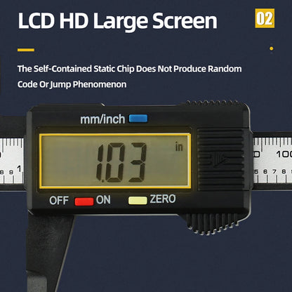 Electronic Pachometer Digital Caliper Vernier Calipers Micrometer Ruler Carbon Fibre Plastic Gauge Measuring Tools Instrument