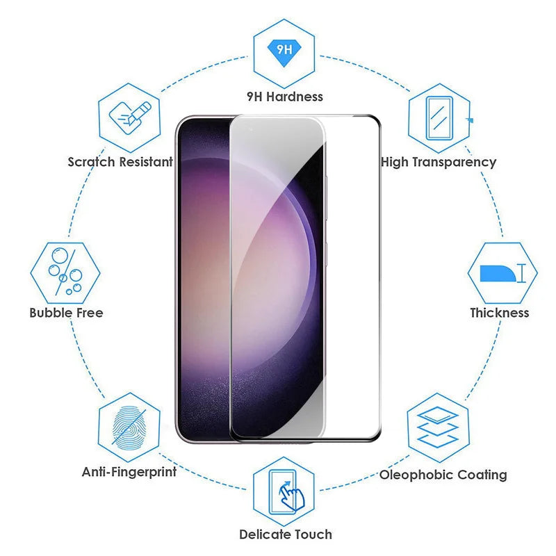 For Samsung S24 Glass, S26 S25 S24 Ultra Screen Protector For Samsung Galaxy S23 Glass Samsung S24 Ultra Tempered Glass Samsu