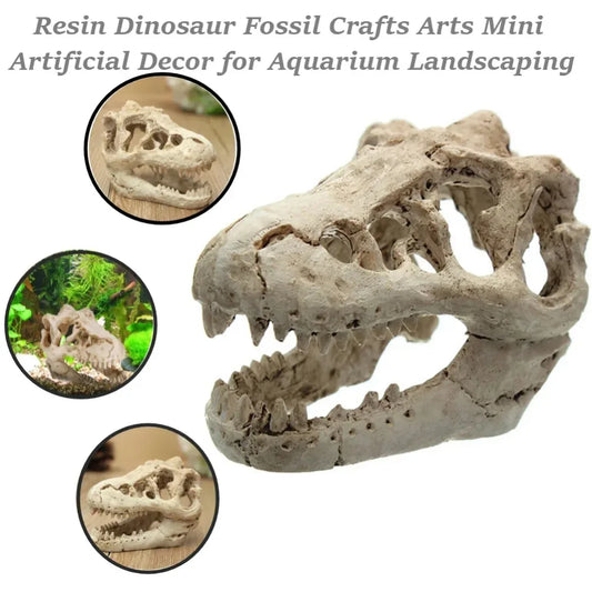 Dinosaur Fossil Model Fish Tank Aquarium Artificial Decoration Landscaping Ornaments Horror Props Art Deco Handicrafts Orname