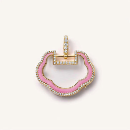 Ins Style Glass Box Pendant Necklace for Women | Heart & Zircon Flower Sun Diamond Collarbone Chain - box 1