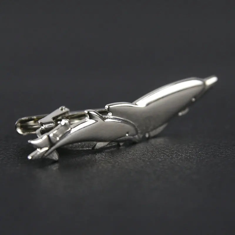 New Stainless Tie Clip For Men Classic Metel Tie Pin Copper Tie Bar Quality Enamel Tie Collar Pin Crystal Business Corbata